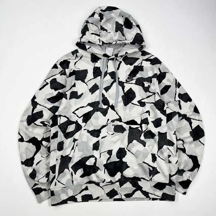 [BUNJANG] Nike Futura White Camo Pattern Hoodie (L) / (L) 나이키 퓨추라 화이트 카모패턴 후드티