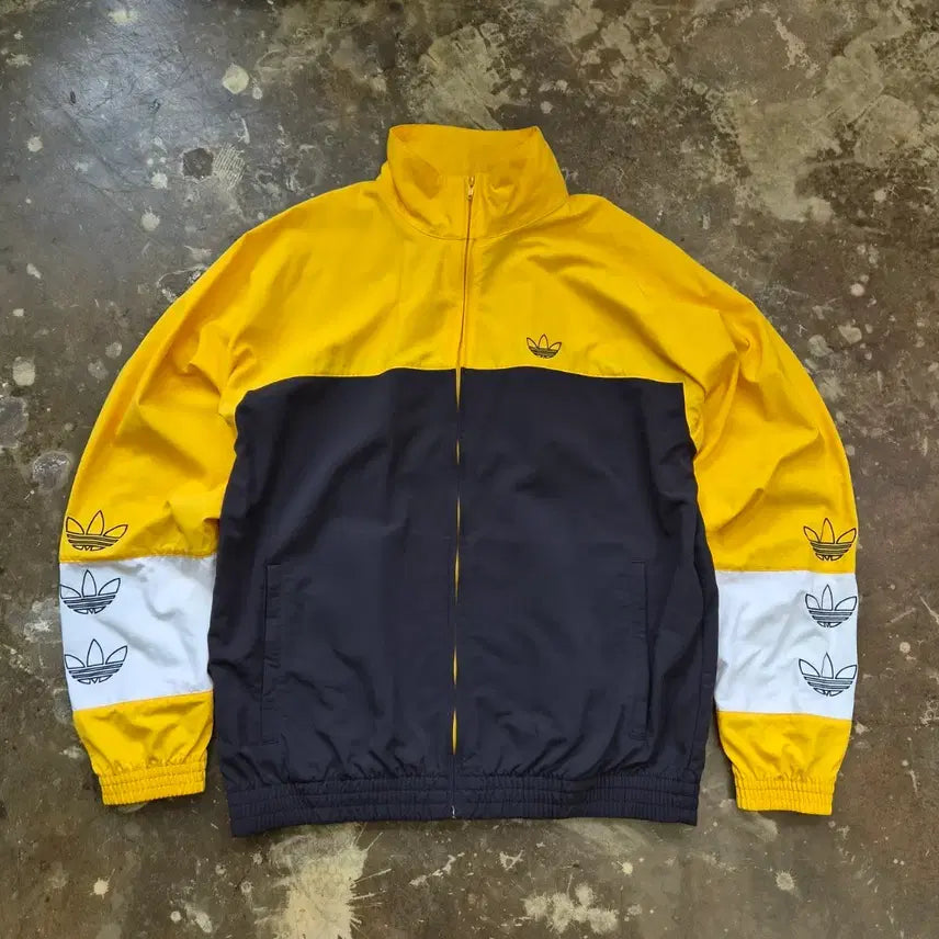 [BUNJANG] Adidas Colorblock Windbreaker Jacket / S) 아디다스 컬러블록 바람막이 방풍자켓