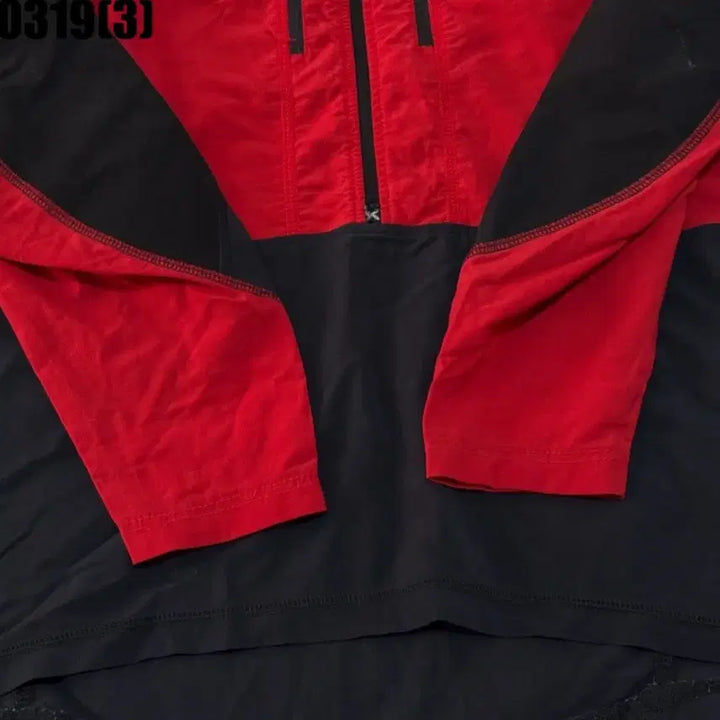 [BUNJANG] Red/Black Windbreaker Jacket / 레드/블랙 바람막이 자켓 0319