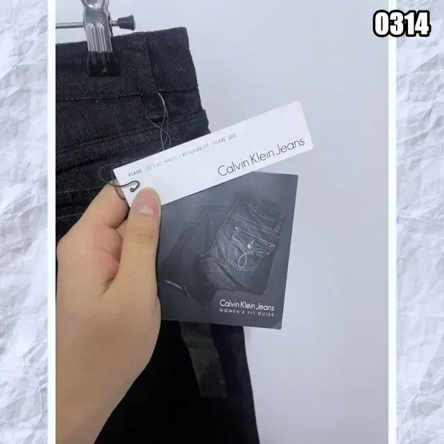 [BUNJANG] Calvin Klein Bootcut Jeans / 캘빈클라인 블랙 부츠컷 청바지 새상품