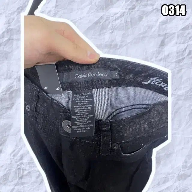 [BUNJANG] Calvin Klein Bootcut Jeans / 캘빈클라인 블랙 부츠컷 청바지 새상품