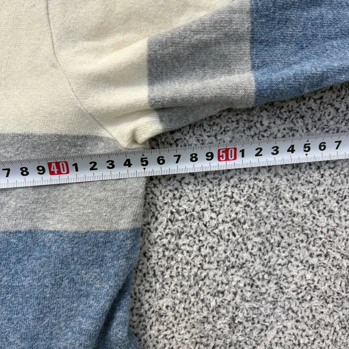 [BUNJANG] Hazzys Color Block Knit Long Sleeve T-shirt / 95 헤지스 배색 니트 긴팔티 60316J
