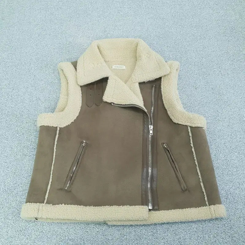 [BUNJANG] Vintage F Musntang Vest / [F] 빈티지 무스탕 조끼