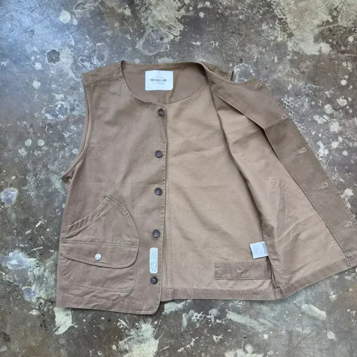 [BUNJANG] Monoflow Work Vest / 모노플로우 아메카지 워크 베스트 조끼 아메카지 워크웨어
