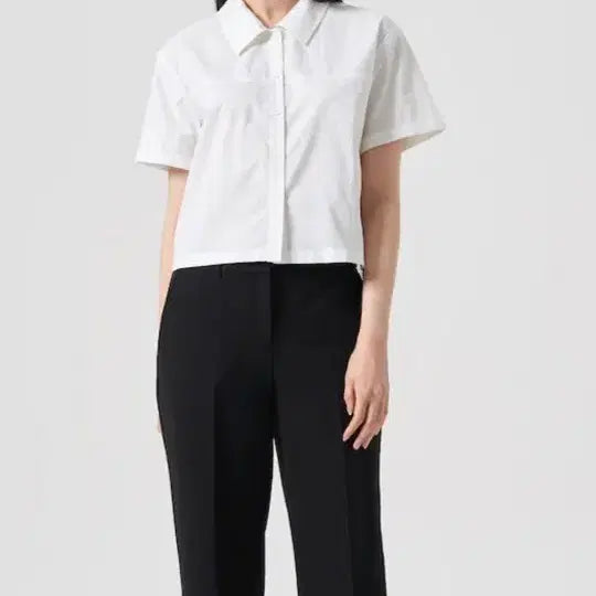 [BUNJANG] 8Seconds White Short Sleeve Shirt S / 에잇세컨즈 화이트 반팔 셔츠S
