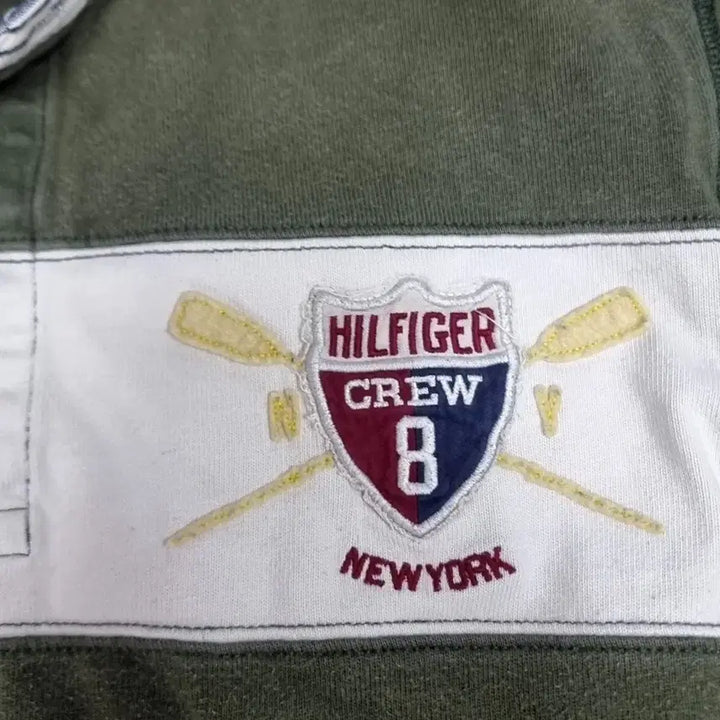 [BUNJANG] Tommy Hilfiger Striped Rugby Long Sleeve T-shirt (Large) / 타미힐피거 스트라이프 럭비 긴팔티 라지