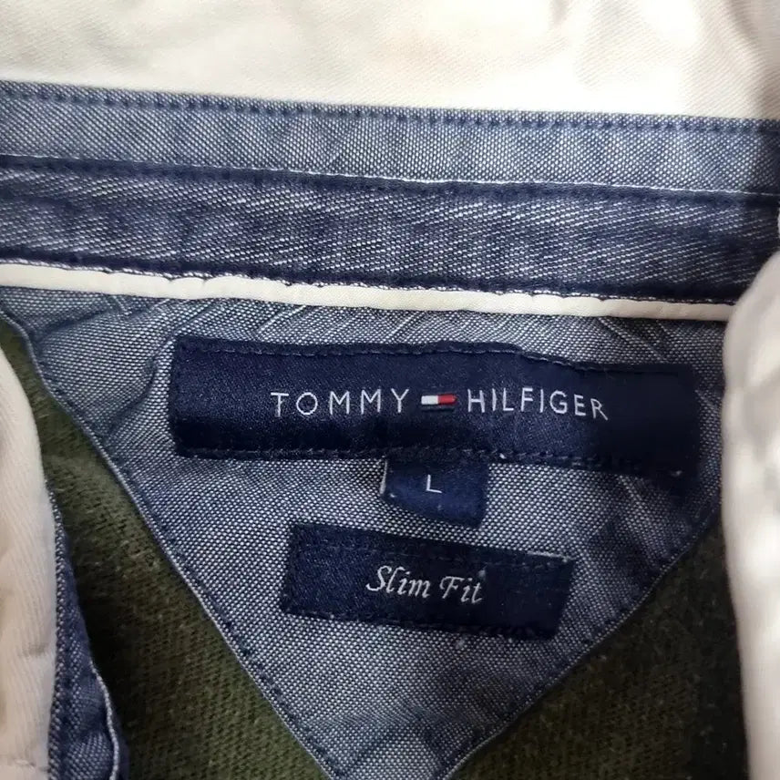 [BUNJANG] Tommy Hilfiger Striped Rugby Long Sleeve T-shirt (Large) / 타미힐피거 스트라이프 럭비 긴팔티 라지