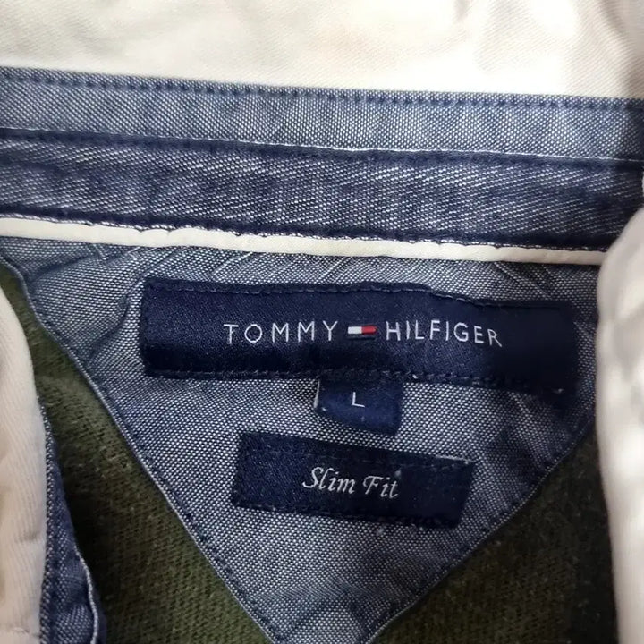 [BUNJANG] Tommy Hilfiger Striped Rugby Long Sleeve T-shirt (Large) / 타미힐피거 스트라이프 럭비 긴팔티 라지