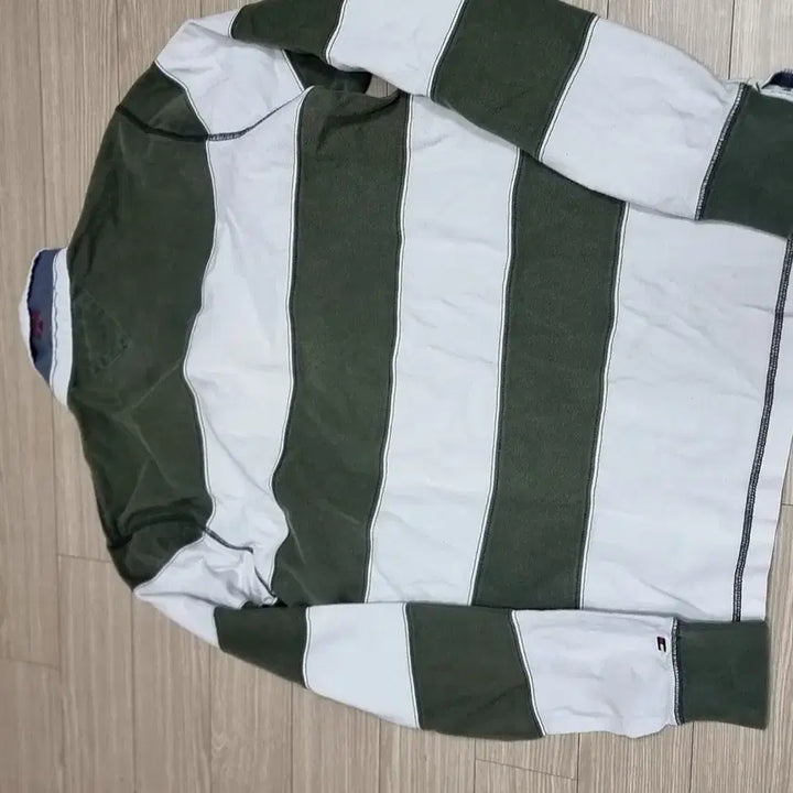 [BUNJANG] Tommy Hilfiger Striped Rugby Long Sleeve T-shirt (Large) / 타미힐피거 스트라이프 럭비 긴팔티 라지