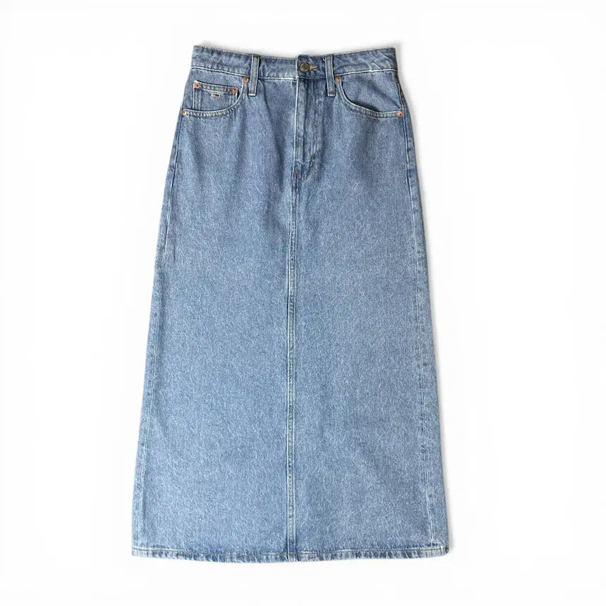 [BUNJANG] Tommy Hilfiger Mid-Wash Denim Long Skirt / (27) 타미힐피거 중청 데님 롱 스커트