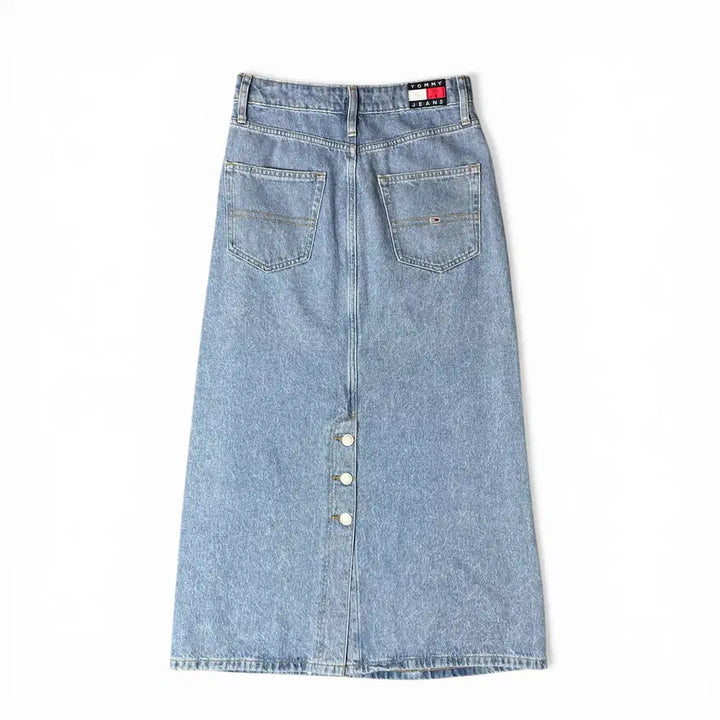[BUNJANG] Tommy Hilfiger Mid-Wash Denim Long Skirt / (27) 타미힐피거 중청 데님 롱 스커트