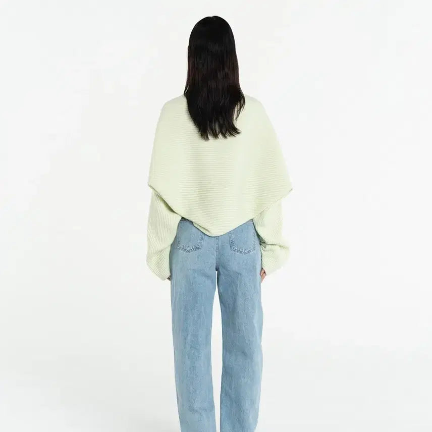 [BUNJANG] Amomento Ribbed Bolero &amp; Muffler / 아모멘토 볼레로/머플러 (RIBBED BOLERO/MUFFLER)