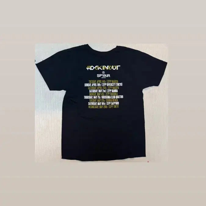 [BUNJANG] SPYAIR Rockin Out TOUR T-Shirt / SPYAIR/스파이에어 Rockin Out TOUR 티셔츠