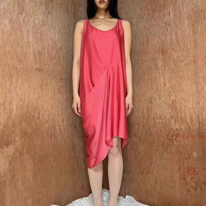[BUNJANG] Acne Studios Draped Silk Sleeveless Dress / 아크네 스튜디오 드레이프드 실크 슬리브리스 드레스