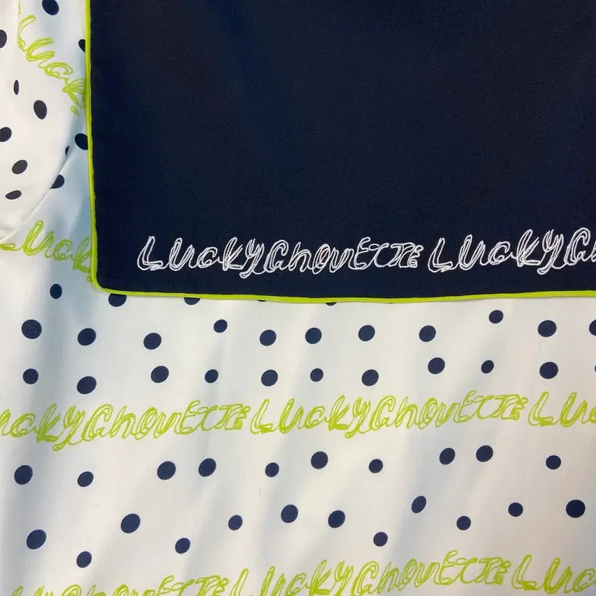 [BUNJANG] Lucky Chouette Sailor Collar Dot Pleated Long Dress / [무료배송] 럭키슈에뜨 세일러 카라 도트 플리츠 롱 원피스