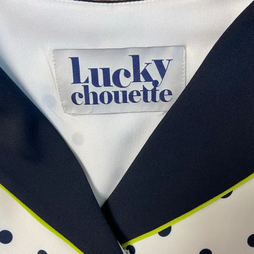 [BUNJANG] Lucky Chouette Sailor Collar Dot Pleated Long Dress / [무료배송] 럭키슈에뜨 세일러 카라 도트 플리츠 롱 원피스