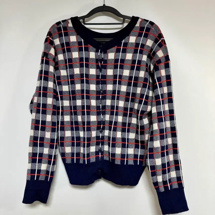 [BUNJANG] Studio CLIP Checked Cardigan (M-L) / 샤넬느낌 일본 studio CLIP 체크 가디건 M-L