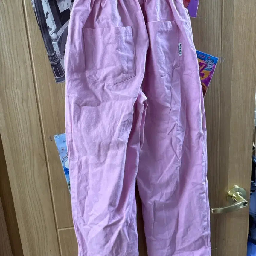 [BUNJANG] Red Pink Back Banding Pants / red 핑크 뒷밴딩 바지