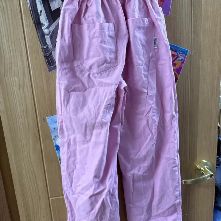 [BUNJANG] Red Pink Back Banding Pants / red 핑크 뒷밴딩 바지