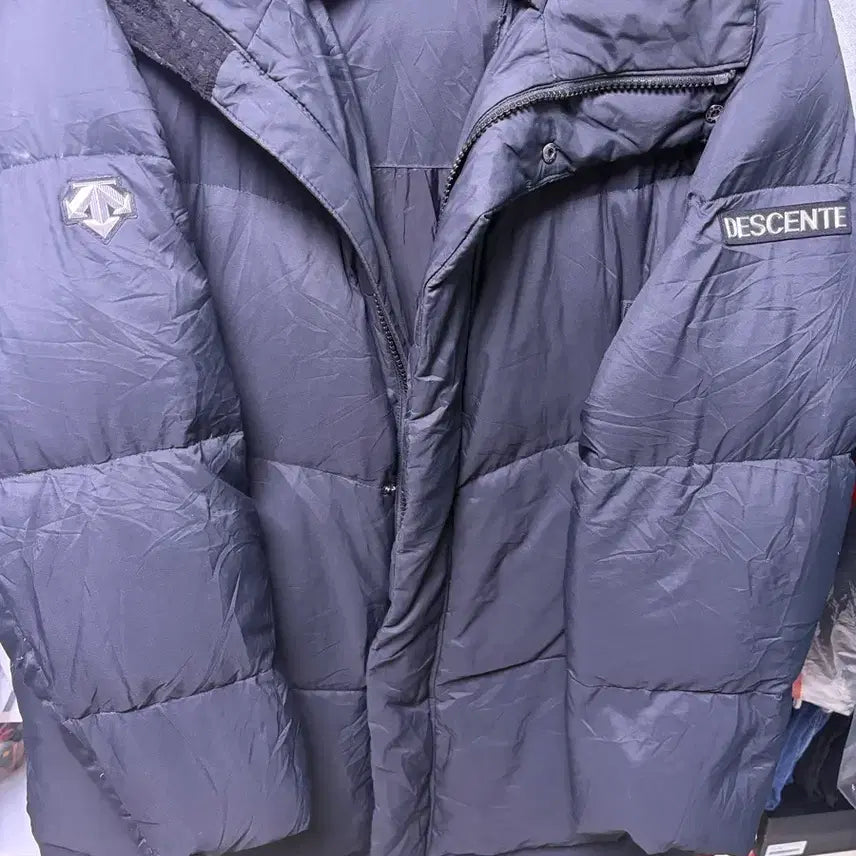 [BUNJANG] Descente Black Long Padded Jacket XL (105) / 데상트 블랙 롱패딩 xL 105