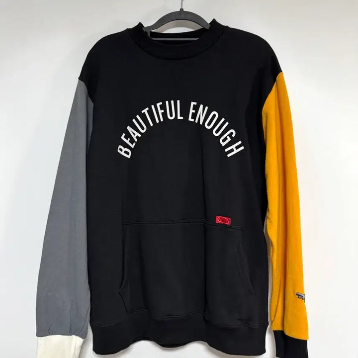 [BUNJANG] Motive Street Colorblock Sweatshirt 100-105 / 모티브 스트리트 배색 맨투맨 100-105