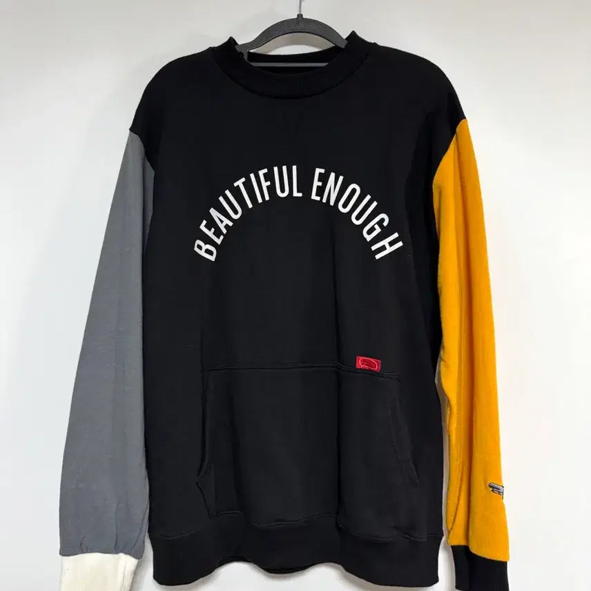 [BUNJANG] Motive Street Colorblock Sweatshirt 100-105 / 모티브 스트리트 배색 맨투맨 100-105