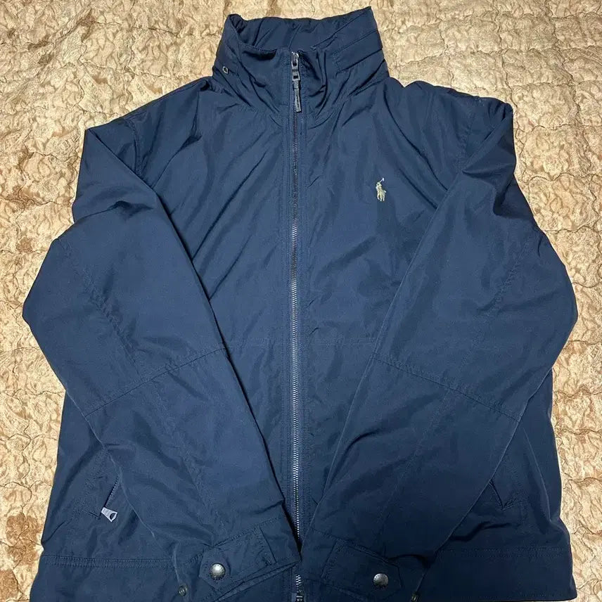[BUNJANG] Polo Ralph Lauren Navy Windbreaker Zip-Up Jacket - Size L (105-110) / 폴로 랄프로렌 L(105-110) 바람막이 집업 자켓 점퍼 잠바 빅사이즈