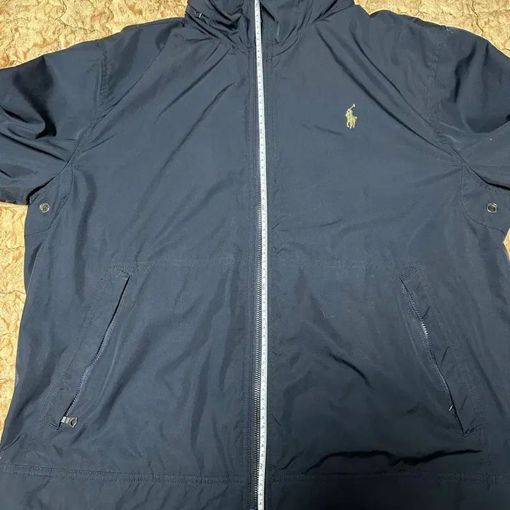 [BUNJANG] Polo Ralph Lauren Navy Windbreaker Zip-Up Jacket - Size L (105-110) / 폴로 랄프로렌 L(105-110) 바람막이 집업 자켓 점퍼 잠바 빅사이즈