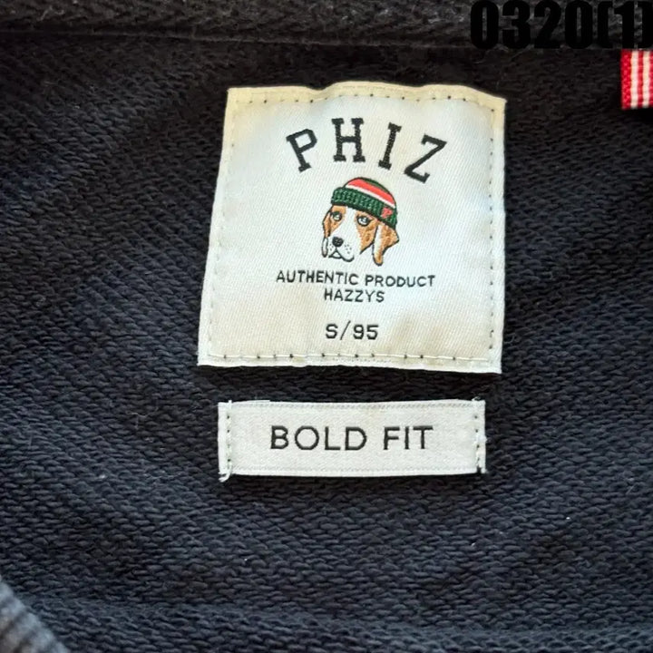 [SOLD OUT] PRIZ 강아지 자수 맨투맨 블랙 S