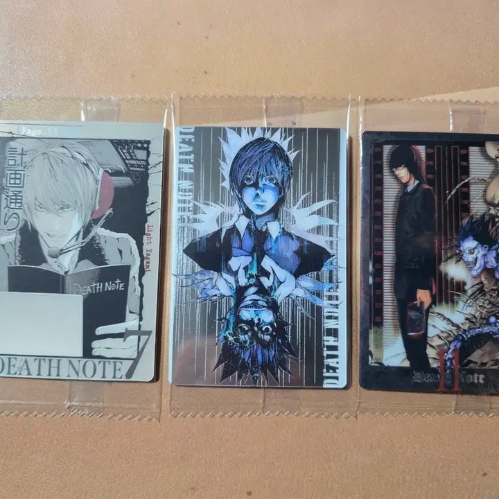[BUNJANG] Death Note Wafer Card Set (Ryuk, Light) / 데스노트 웨하스 카드 5종 류크 라이토 미사