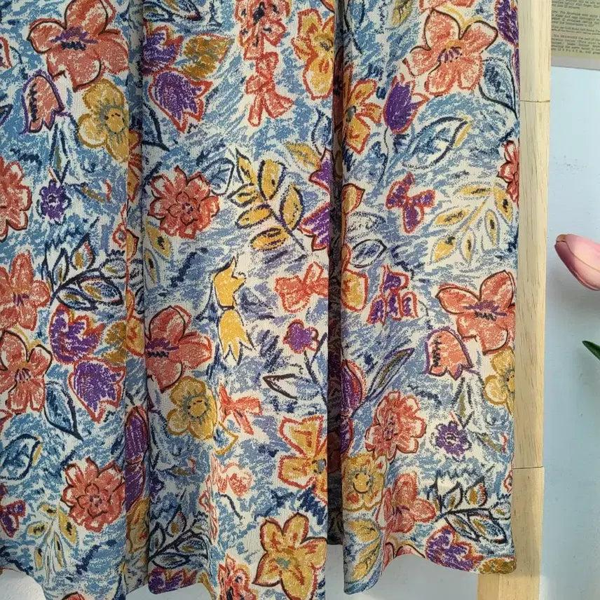 [BUNJANG] Vintage Floral Long Skirt / 빈티지 플라워 롱스커트