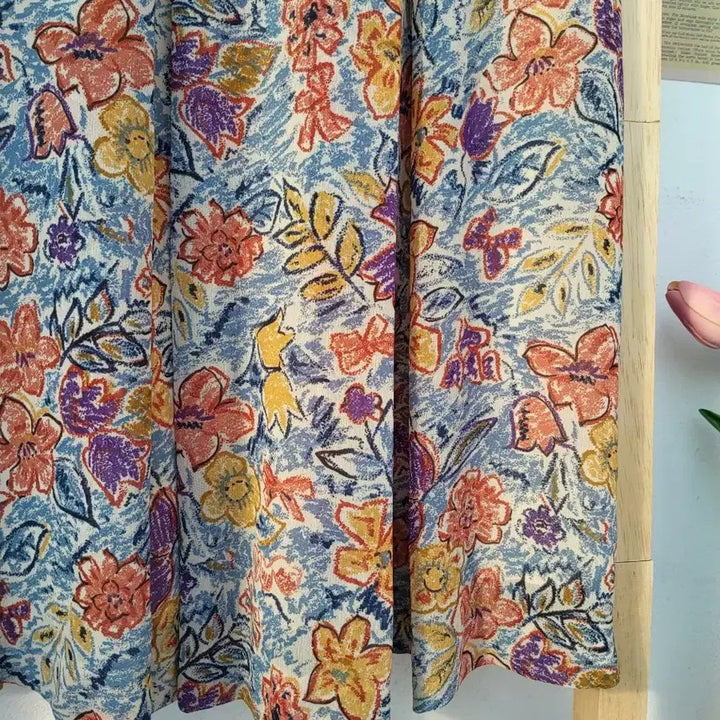 [BUNJANG] Vintage Floral Long Skirt / 빈티지 플라워 롱스커트