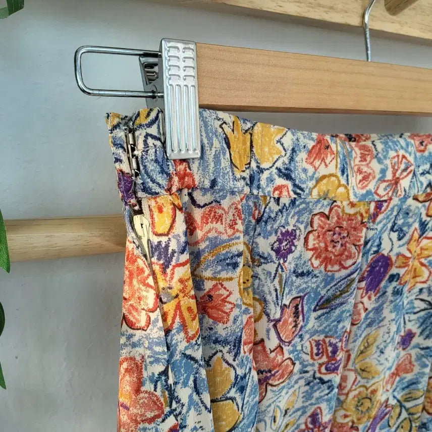 [BUNJANG] Vintage Floral Long Skirt / 빈티지 플라워 롱스커트