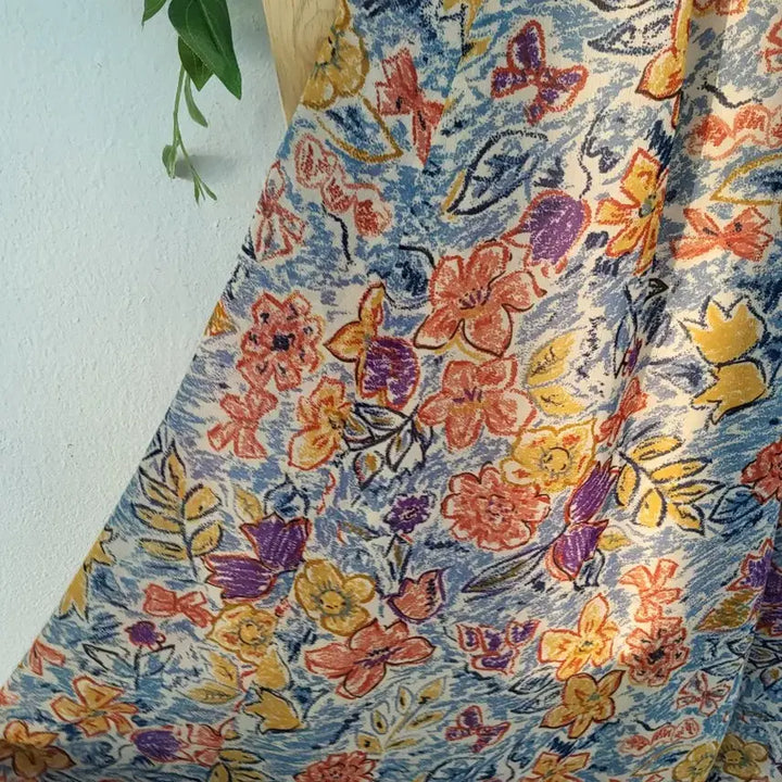 [BUNJANG] Vintage Floral Long Skirt / 빈티지 플라워 롱스커트