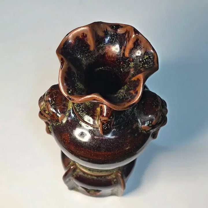 [BUNJANG] Celadon Porcelain Vase / 흑갈유대부포수양이화구병