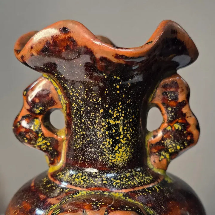 [BUNJANG] Celadon Porcelain Vase / 흑갈유대부포수양이화구병