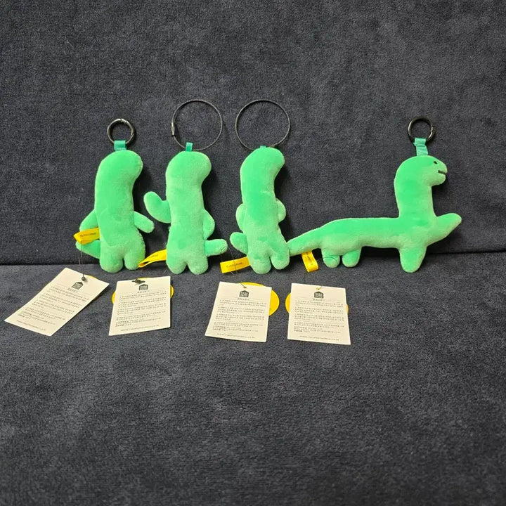 [BUNJANG] Joguman Characters Set of 4 Bag Charms / 조구만 키링 인형 4종 세트 라인프렌즈 정품