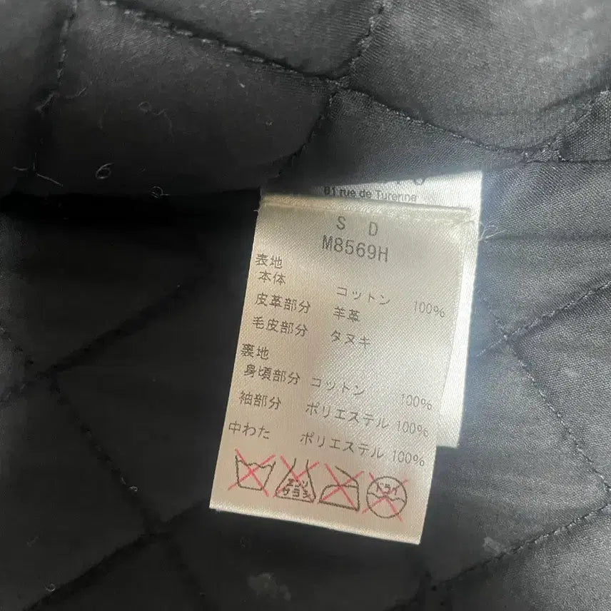 [SOLD OUT] Sandro 블랙 후드 퍼 코트 S