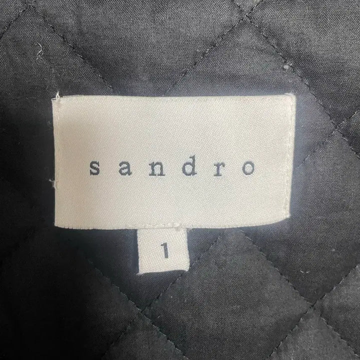 [SOLD OUT] Sandro 블랙 후드 퍼 코트 S
