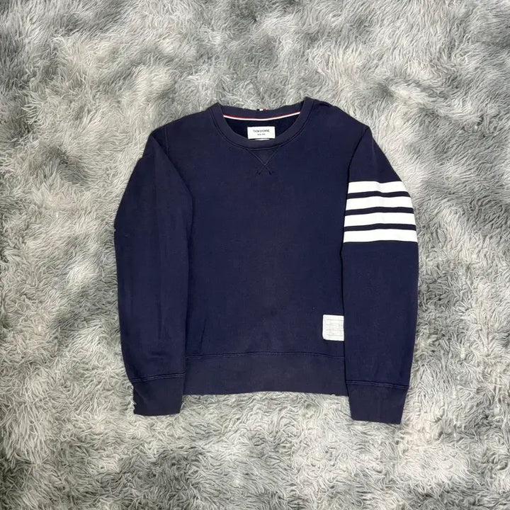 [BUNJANG] Thom Browne Diagonal Stripe Crewneck Sweatshirt / [2 size ] 톰브라운 사선완장 맨투맨