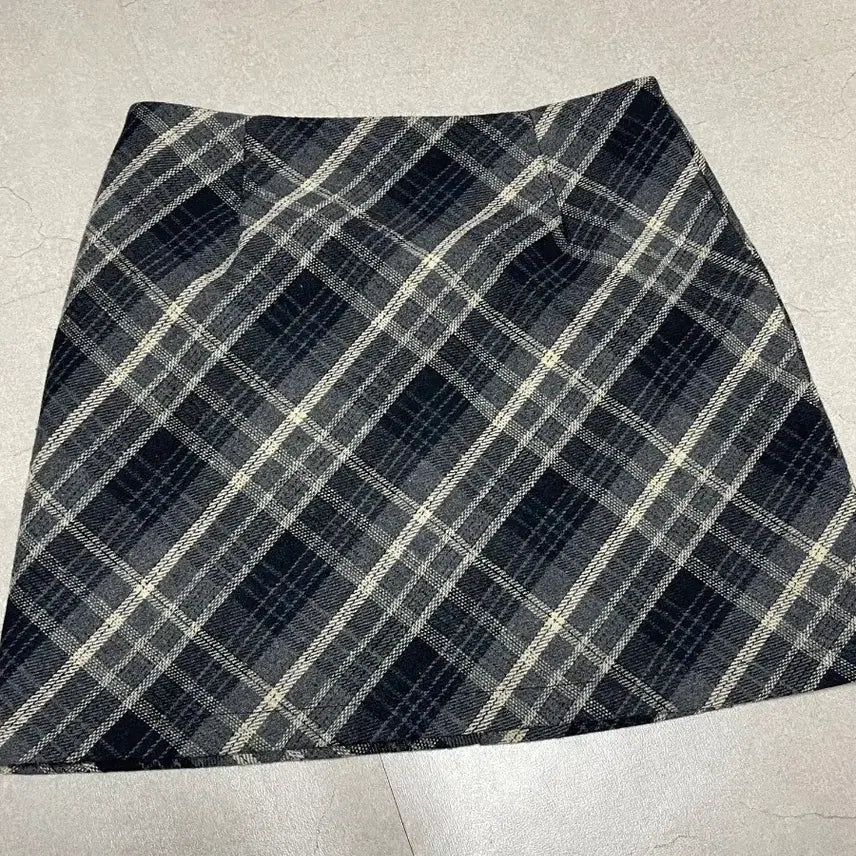 [BUNJANG] Checkered Pleated Mini Skirt / 체크 플리츠 미니스커트