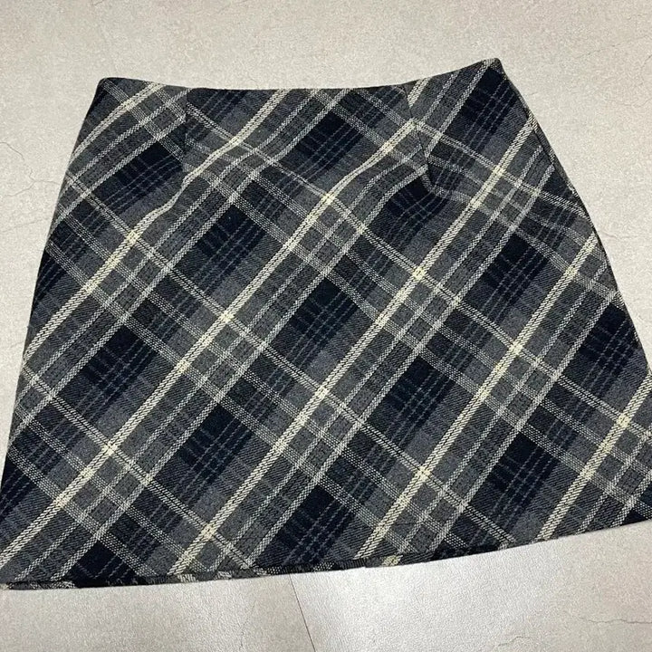 [BUNJANG] Checkered Pleated Mini Skirt / 체크 플리츠 미니스커트