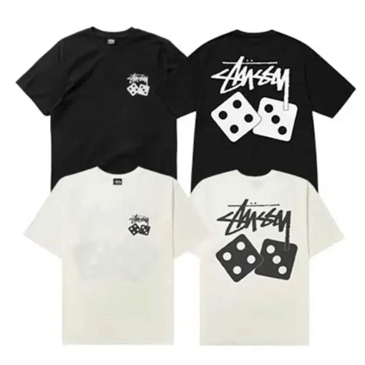 [BUNJANG] Stussy DIA Half Sleeve T-Shirt Black/White / (정품/새상품) 스투시 디아스 반팔 티셔츠 블랙/화이트