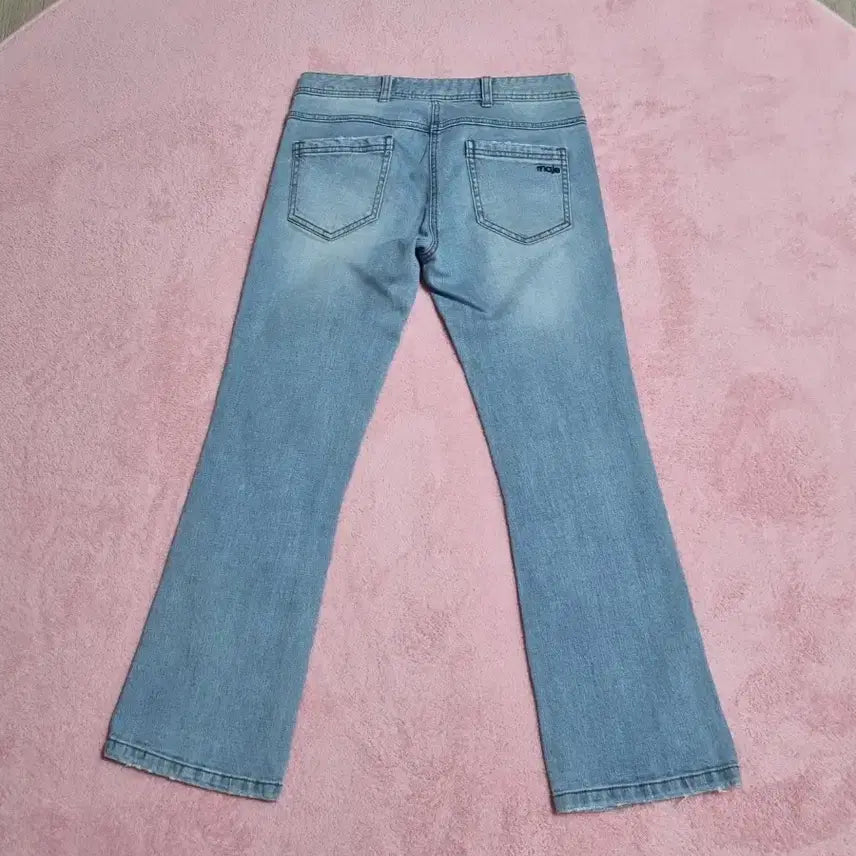 [BUNJANG] Maje Slim Straight Washed Denim Pants Size 27 / 마쥬 데님 팬츠 27