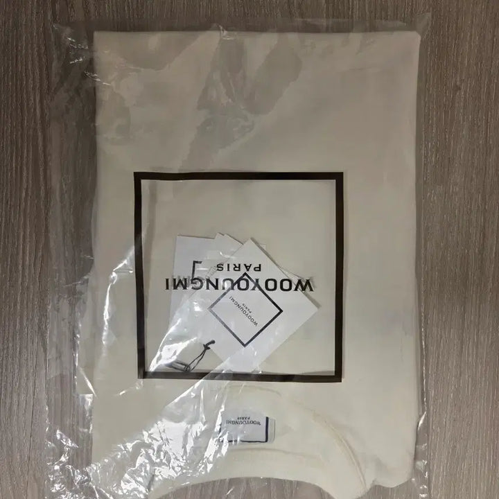 [BUNJANG] Wooyoungmi Volcano Back Logo Short Sleeve T-shirt / 우영미 컬렉션 볼케이노 백로고 반팔 티셔츠 48