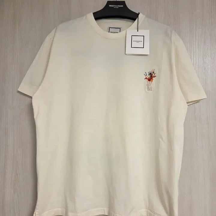 [BUNJANG] Wooyoungmi Volcano Back Logo Short Sleeve T-shirt / 우영미 컬렉션 볼케이노 백로고 반팔 티셔츠 48