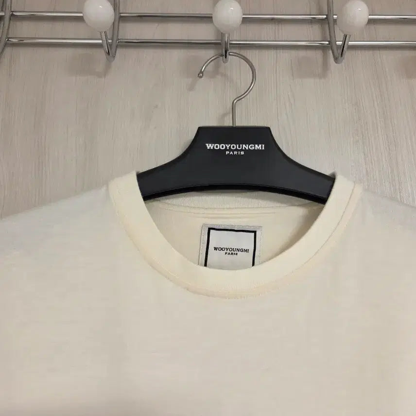 [BUNJANG] Wooyoungmi Volcano Back Logo Short Sleeve T-shirt / 우영미 컬렉션 볼케이노 백로고 반팔 티셔츠 48