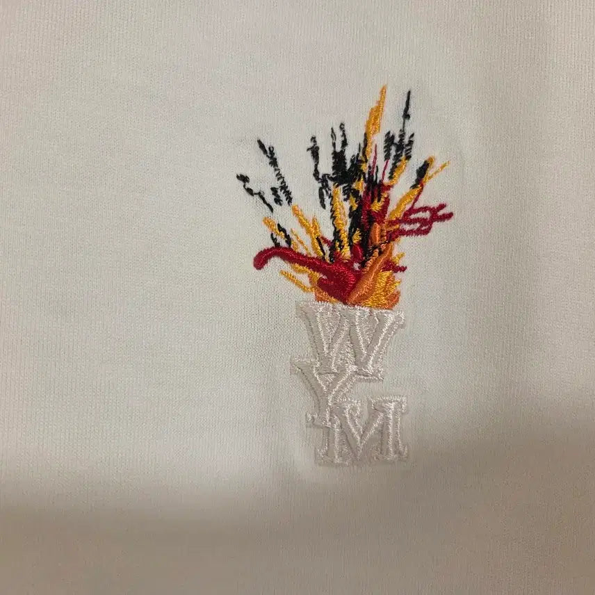 [BUNJANG] Wooyoungmi Volcano Back Logo Short Sleeve T-shirt / 우영미 컬렉션 볼케이노 백로고 반팔 티셔츠 48