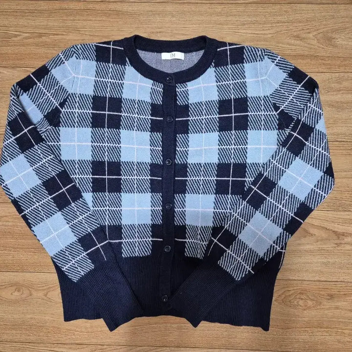 [BUNJANG] It MICHAA Check Knit Cardigan / 잇미샤 체크 니트 가디건