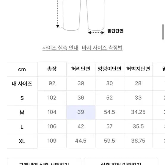 [BUNJANG] Weekenders Apple Denim Pants / 위캔더스 애플 데님팬츠